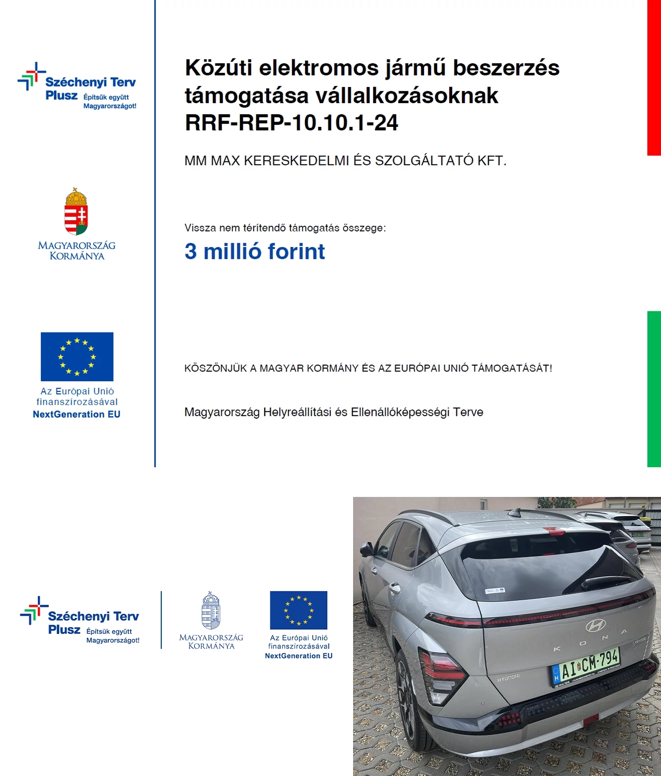 Pályázati támogatás