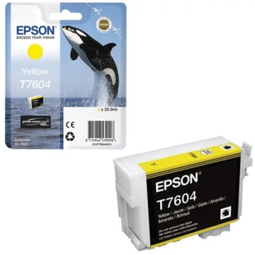 Epson T7604 Tintapatron Yellow 25,9ml